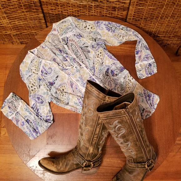 Lucky Brand Tops - LUCKY BRAND BOHO BLOUSE